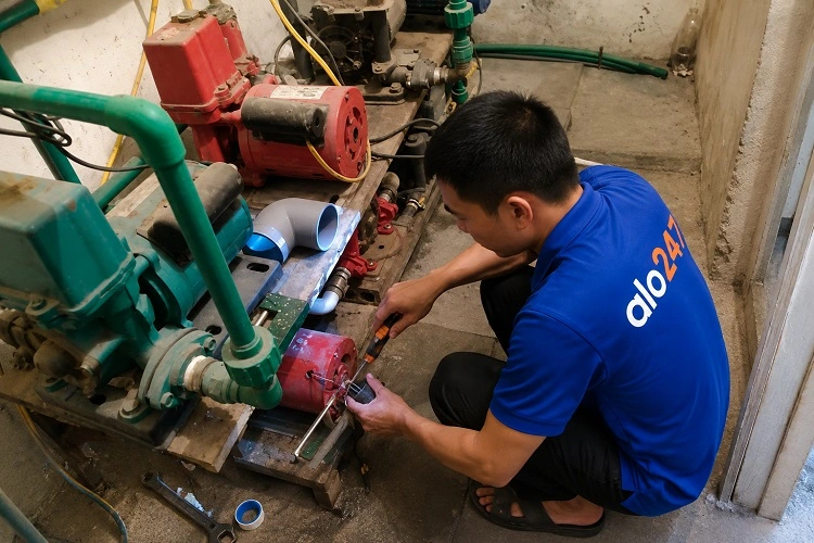 Alo247 dịch vụ sửa chữa máy bơm tận nơi tại Hà Nội