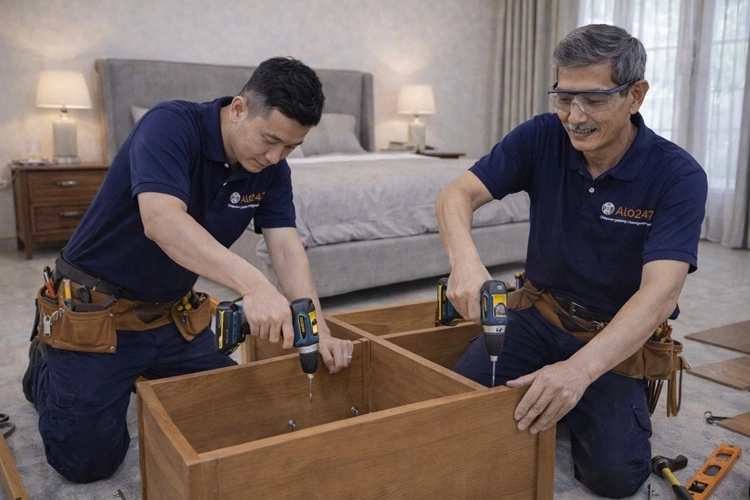 thợ alo247 lắp ráp nội thất gỗ