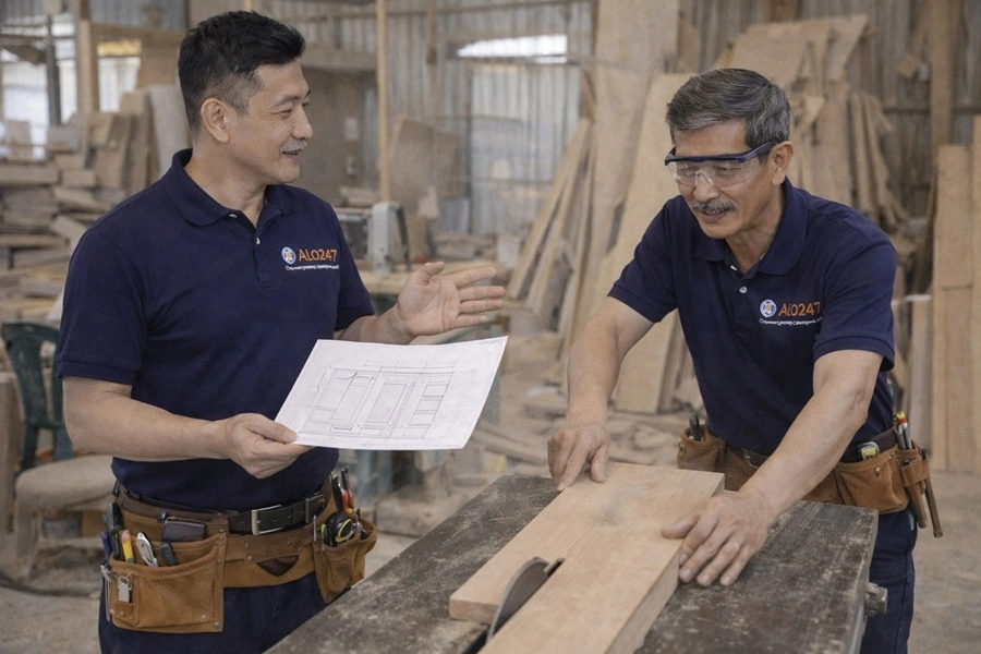 xưởng đóng đồ gỗ theo yêu cầu