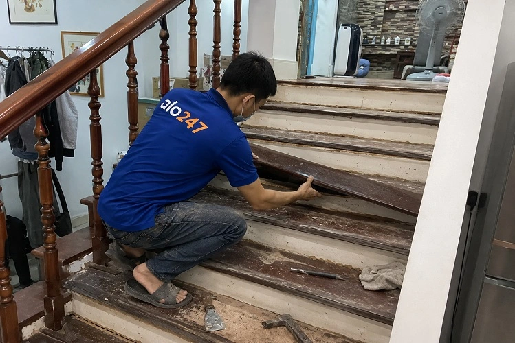 Thợ alo247 sửa chữa thay thế mặt bậc cầu thang