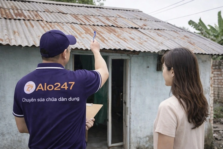 thợ alo247 khảo sát thay mái tôn