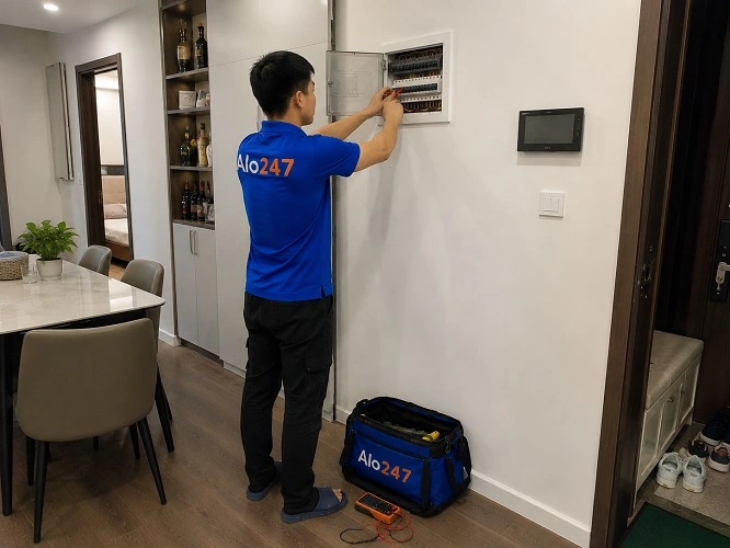 Alo247 dịch vụ sửa điện nước chuyên nghiệp tại Long Biên