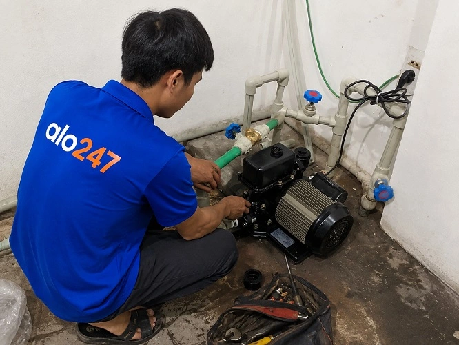 Alo247 dịch vụ sửa chữa máy bơm tận nơi tại Ba Đình