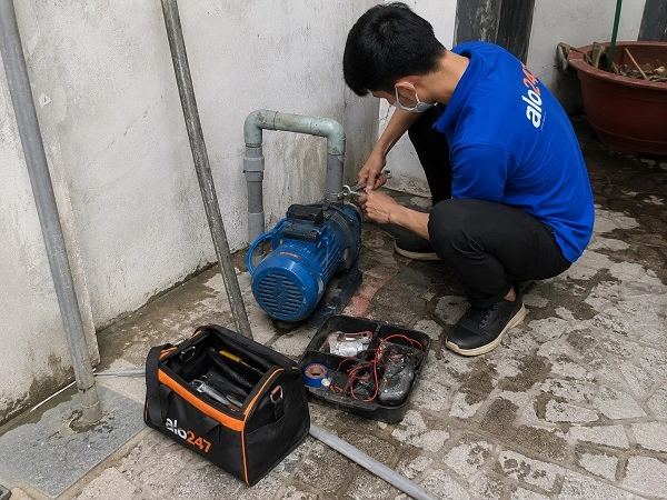 Alo247 dịch vụ sửa chữa máy bơm tận nơi tại Cầu Giấy