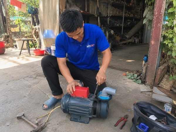 Alo247 dịch vụ sửa chữa máy bơm tận nơi tại Hoàng Mai