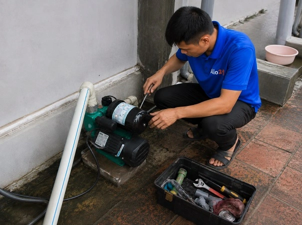 Alo247 dịch vụ sửa chữa máy bơm tận nơi tại Thanh Xuân