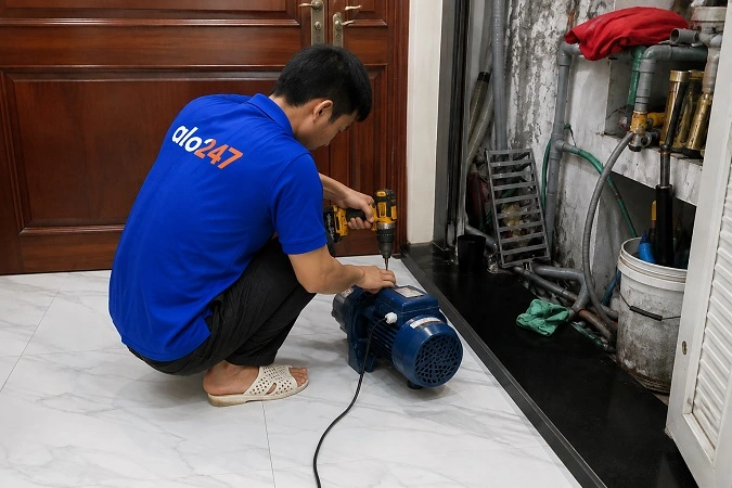 Thợ alo247 sửa chữa lắp đặt thiết bị điện nước tận nơi