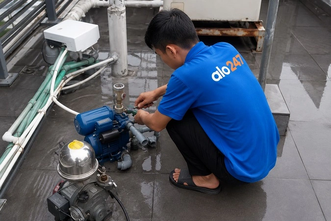 Thợ alo247 sửa máy bơm nước tại nhà phường Hai Bà Trưng