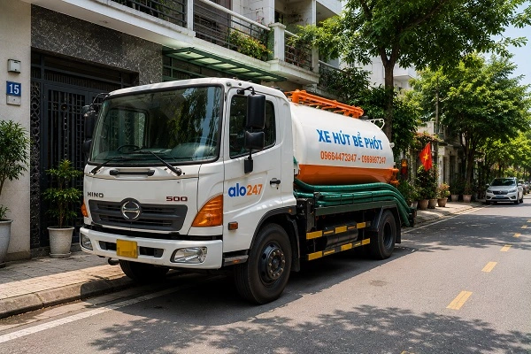 Alo247 Dịch vụ hút bể phốt trọn gói tại Chương Mỹ