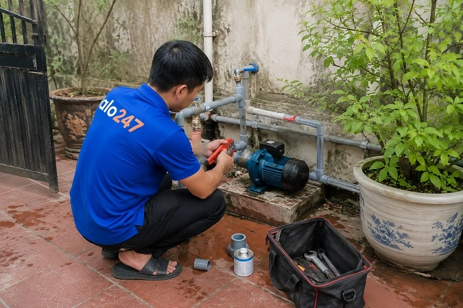 Alo247 dịch vụ sửa chữa máy bơm tận nơi tại Gia Lâm