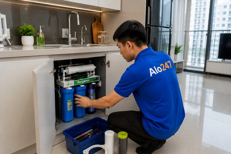 Thợ alo247 sửa máy lọc nước tại Hà Đông