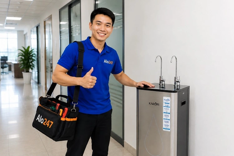Thợ alo247 sửa máy lọc nước uy tín tại Cầu Giấy