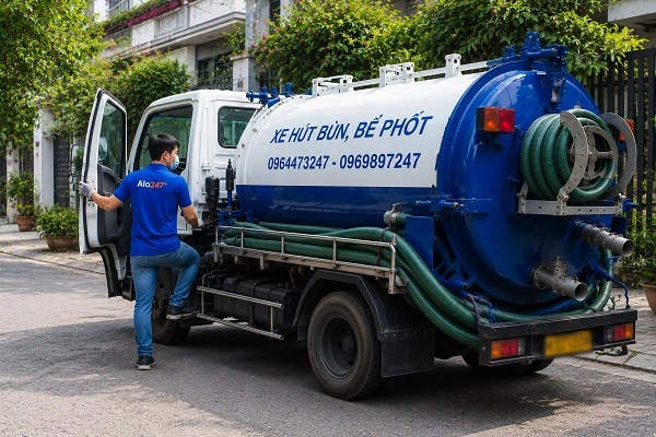 alo247 dịch vụ hút bể phốt trọn gói tại Phú Xuyên