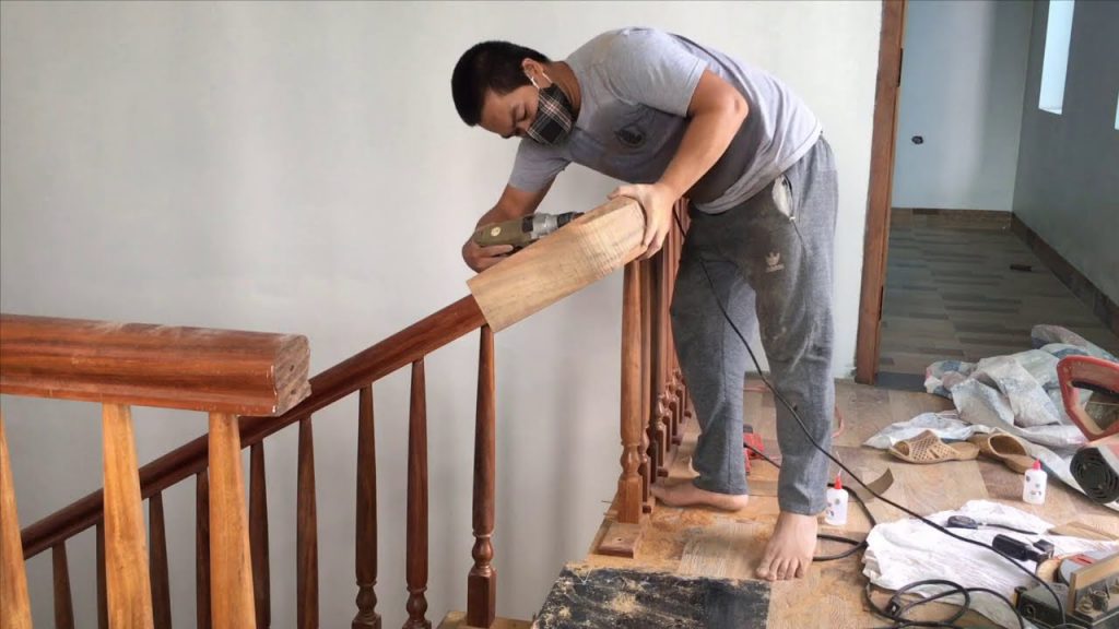 Dịch vụ cải tạo lại cầu thang gỗ