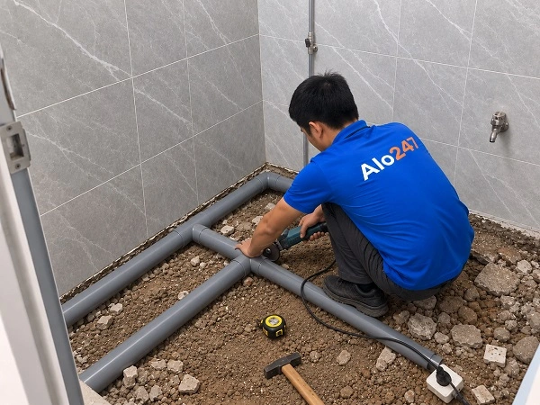 Alo247 dịch vụ sửa chữa đường ống nước tận nơi tại Hà Nội