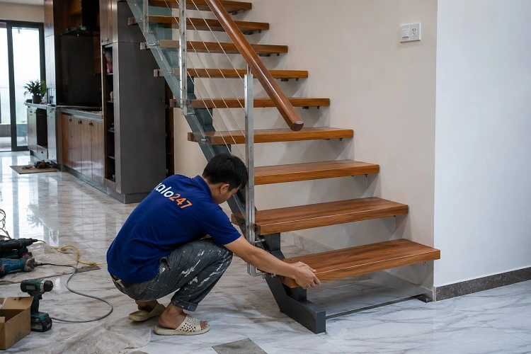 Thợ alo247 cải tạo cầu thang cũ