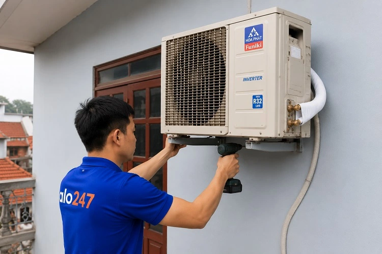 Thợ alo247 lắp đặt điều hoà tại Hà Nội