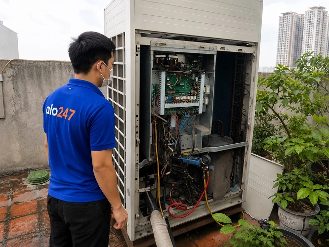Thợ alo247 nạp gas điều hoà tại Hà Nội