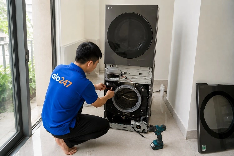 Thợ alo247 sửa chữa máy giặt tại Ba Đình