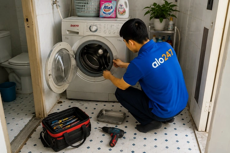 Thợ alo247 sửa chữa máy giặt tại Đống Đa