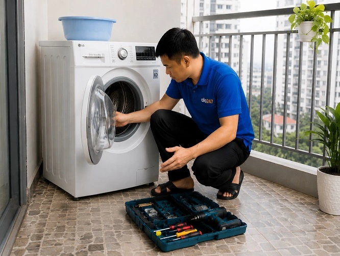 Thợ alo247 sửa chữa máy giặt tại Hà Đông