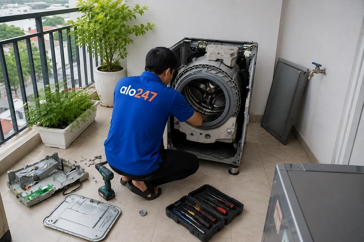 Thợ alo247 sửa chữa máy giặt tại nhà Thanh Xuân