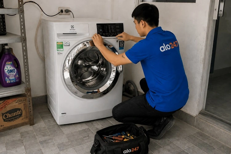 Thợ alo247 sửa máy giặt Electrolux tại nhà