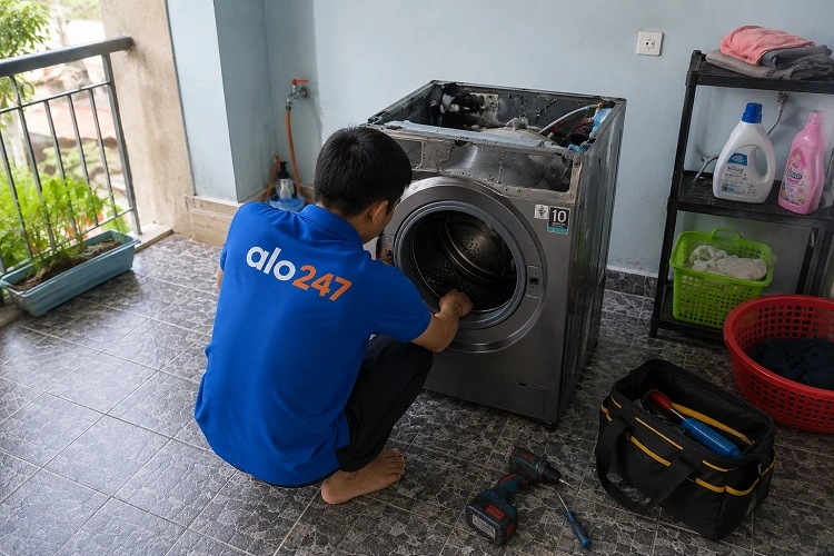 Thợ alo247 sửa máy giặt Electrolux