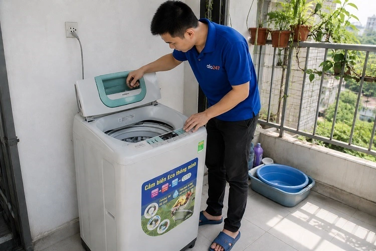 Thợ alo247 sửa máy giặt Hitachi