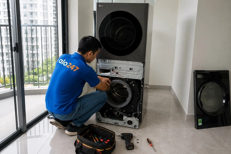 Thợ alo247 sửa máy giặt LG tại nhà