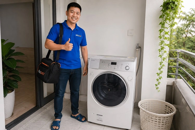 Thợ alo247 sửa máy giặt Sharp nội địa Nhật
