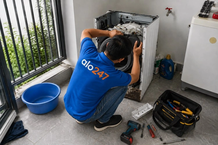 Thợ alo247 sửa máy giặt Sharp