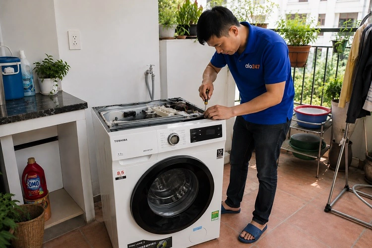 Thợ alo247 sửa máy giặt Toshiba