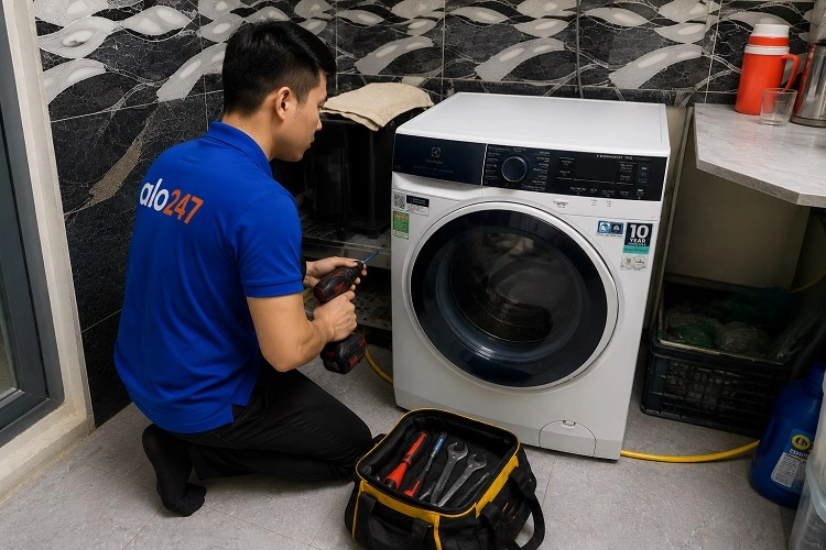 Thợ alo247 sửa máy giặt không vắt tại Hoàn Kiếm