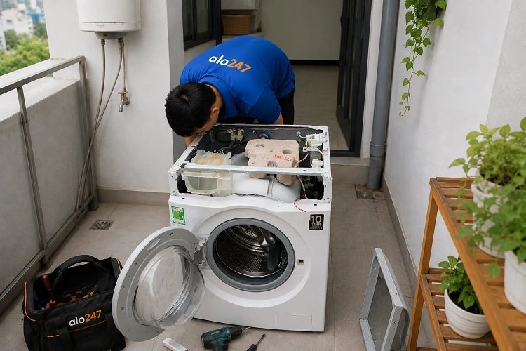 Thợ alo247 sửa máy giặt tại Gia Lâm