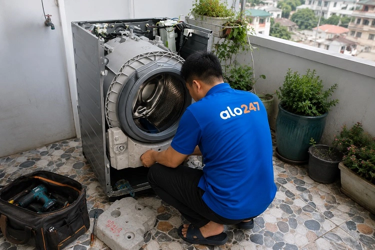 Thợ alo247 sửa máy giặt tại nhà Đông Anh