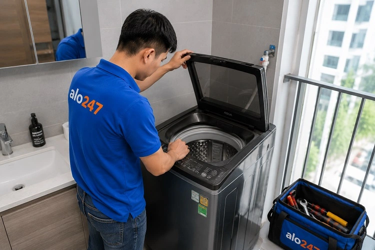 Thợ alo247 sửa máy giặt tại nhà Từ Liêm