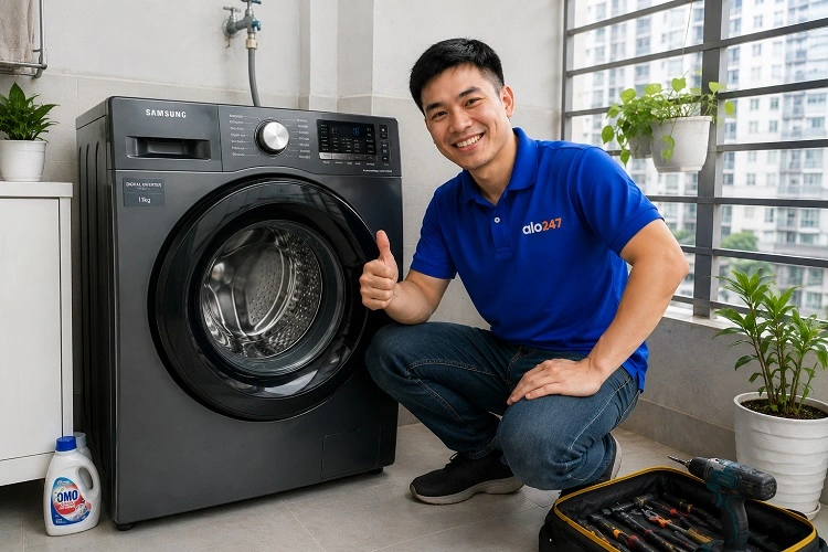 Thợ alo247 sửa máy giặt uy tín tại Ba Đình