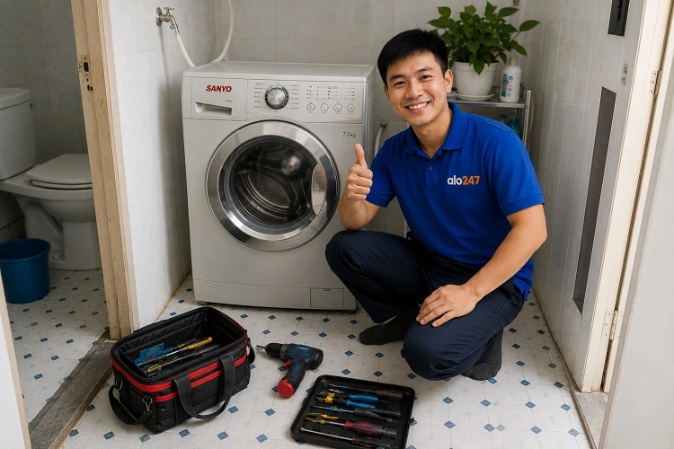 Thợ alo247 sửa máy giặt uy tín tại Đống Đa