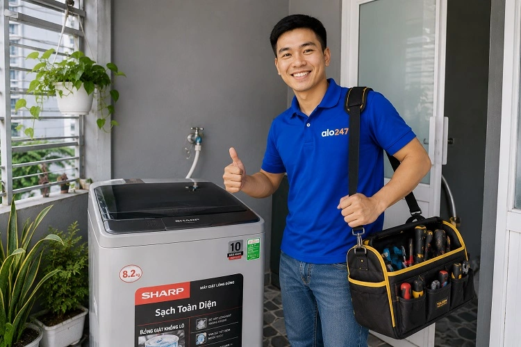 Thợ alo247 sửa máy giặt uy tín tại Hà Đông