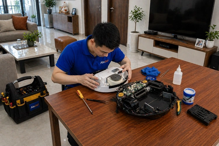 Thợ alo247 sửa robot hút bụi ecovacs