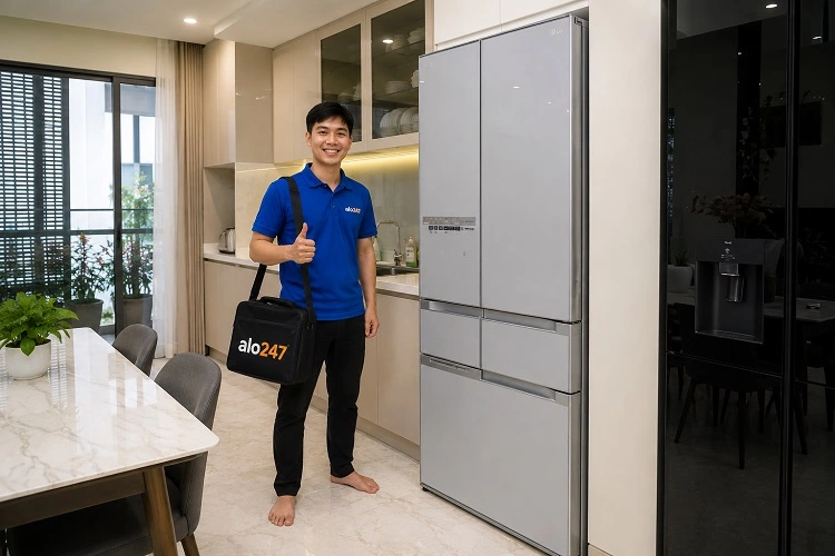 Thợ alo247 sửa tủ lạnh Hitachi nội địa Nhật