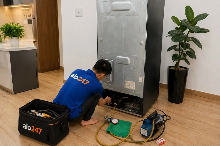 Thợ alo247 sửa tủ lạnh LG uy tín tại Hà Nội