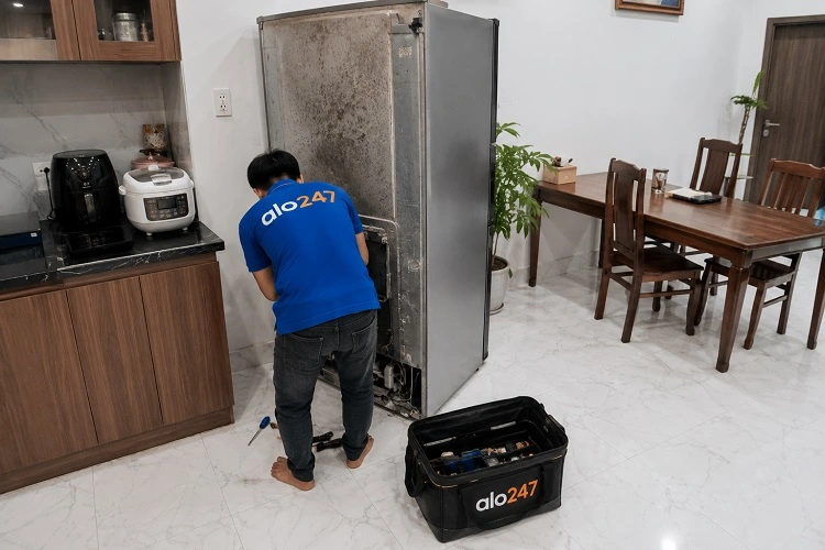Thợ alo247 sửa tủ lạnh Panasonic tại Hà Nội