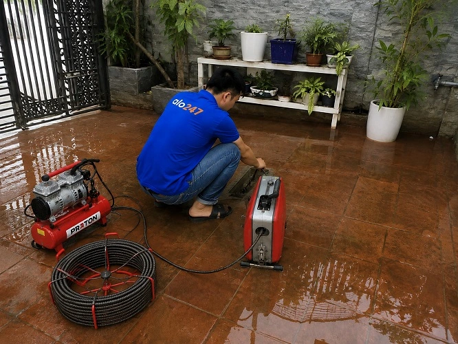 Thợ alo247 thông tắc thoát sàn tại Hoàn Kiếm