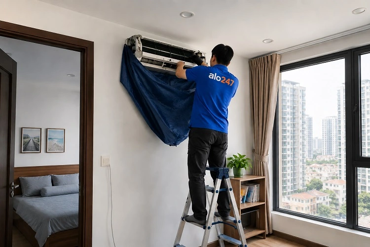 Thợ alo247 vệ sinh bảo dưỡng điều hoà tại Hà Nội