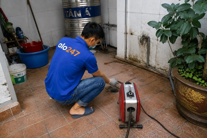 alo247 Dịch vụ thông tắc cống chuyên nghiệp tại Cầu Giấy