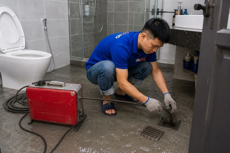alo247 Dịch vụ thông tắc cống nhà vệ sinh tại Ba Đình
