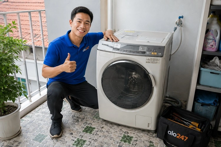 alo247 sửa máy giặt Panasonic uy tín