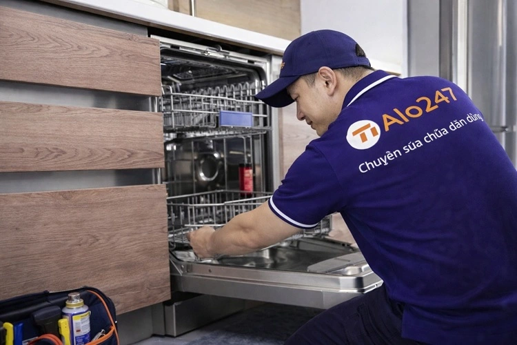 thợ alo247 kiểm tra máy rửa bát